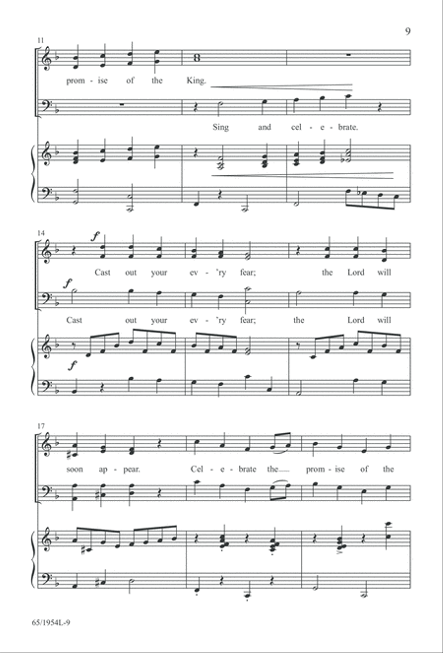 The Promise of a King (Digital Download) 4-Part scores gallery preview page 11