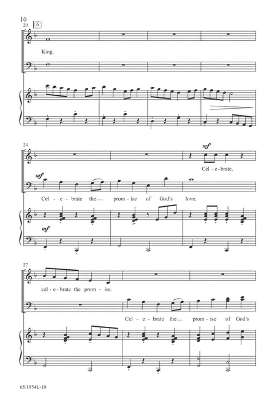 The Promise of a King (Digital Download) 4-Part scores gallery preview page 12