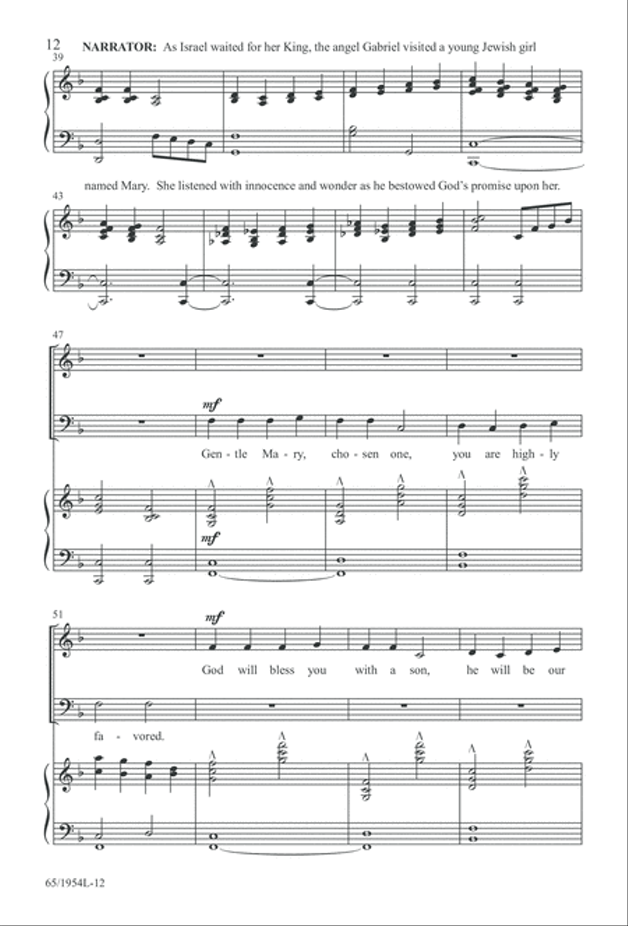 The Promise of a King (Digital Download) 4-Part scores gallery preview page 14
