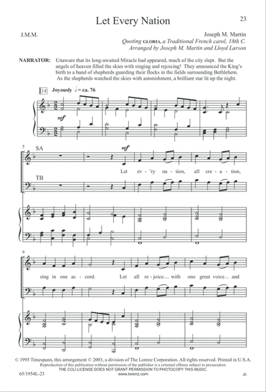 The Promise of a King (Digital Download) 4-Part scores gallery preview page 25