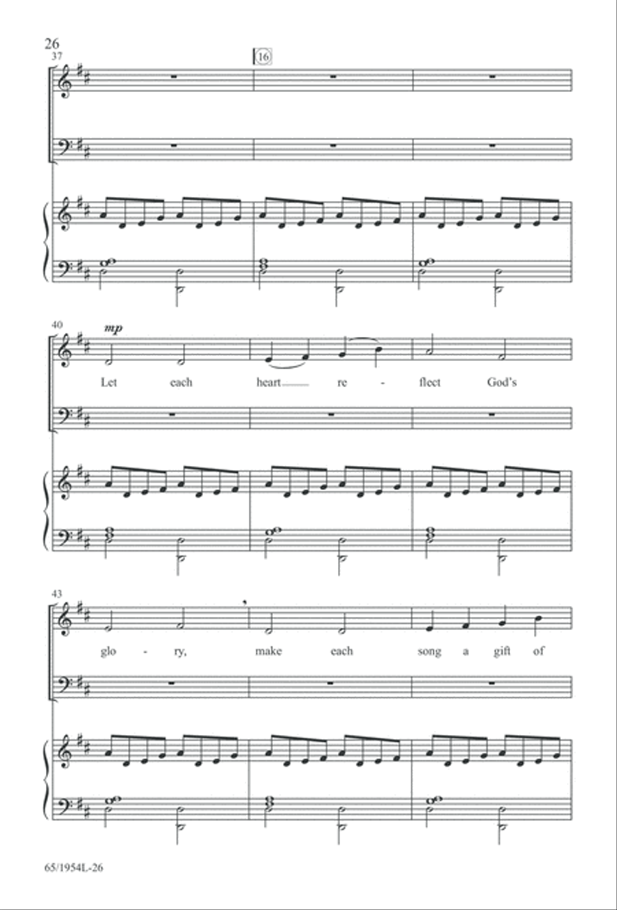 The Promise of a King (Digital Download) 4-Part scores gallery preview page 28