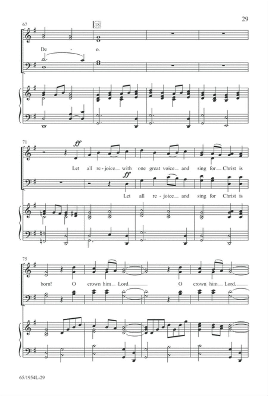 The Promise of a King (Digital Download) 4-Part scores gallery preview page 31