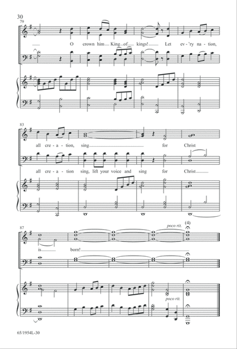 The Promise of a King (Digital Download) 4-Part scores gallery preview page 32