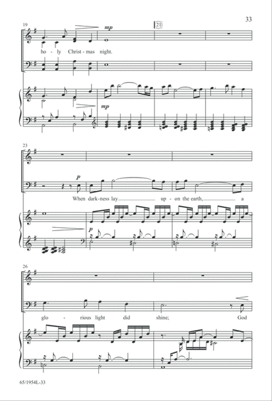 The Promise of a King (Digital Download) 4-Part scores gallery preview page 35