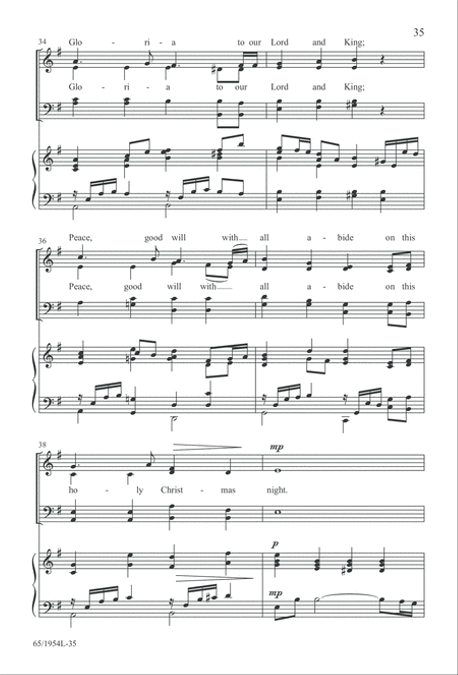 The Promise of a King (Digital Download) 4-Part scores gallery preview page 37