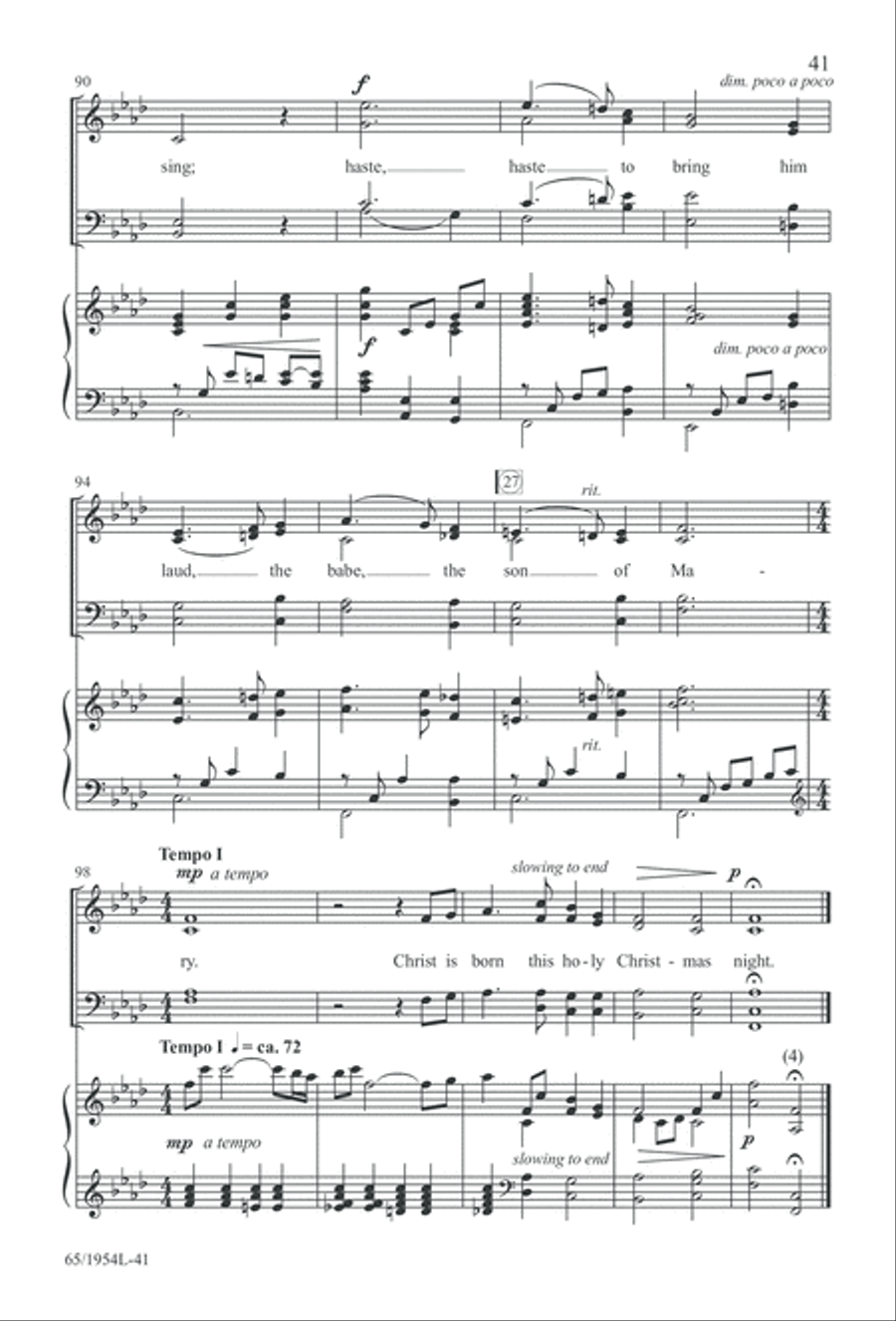 The Promise of a King (Digital Download) 4-Part scores gallery preview page 43