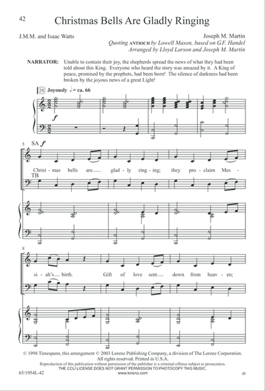 The Promise of a King (Digital Download) 4-Part scores gallery preview page 44