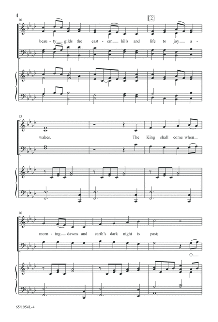 The Promise of a King (Digital Download) 4-Part scores gallery preview page 6