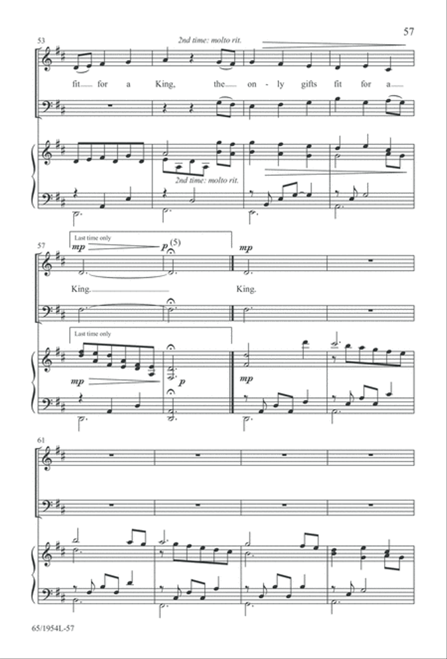 The Promise of a King (Digital Download) 4-Part scores gallery preview page 59