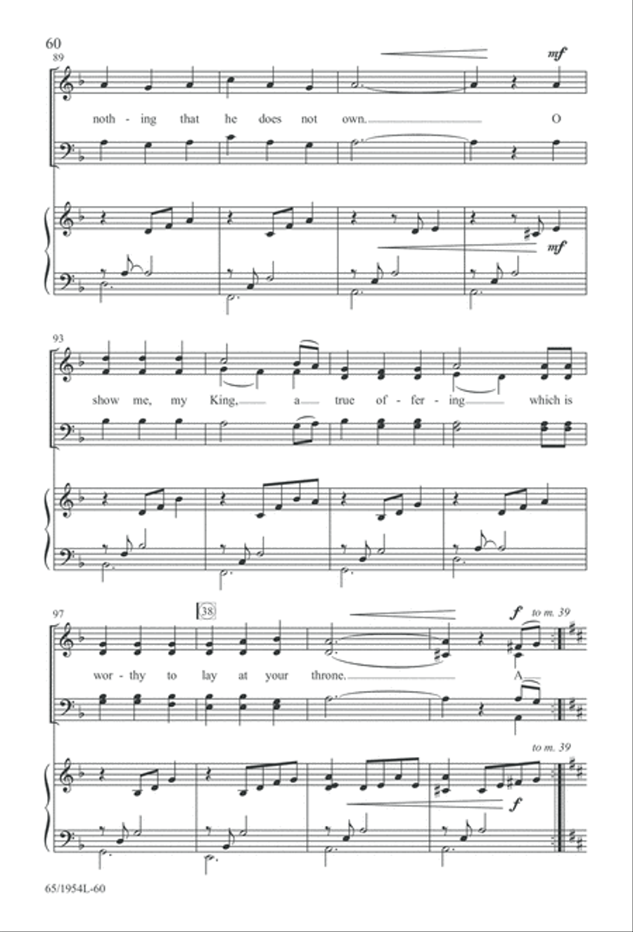 The Promise of a King (Digital Download) 4-Part scores gallery preview page 62