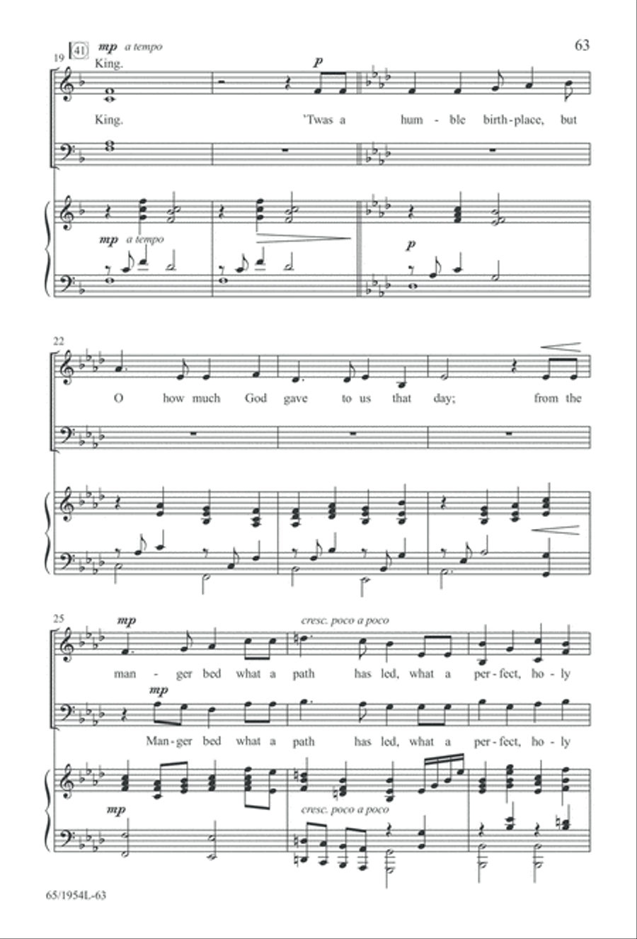 The Promise of a King (Digital Download) 4-Part scores gallery preview page 65
