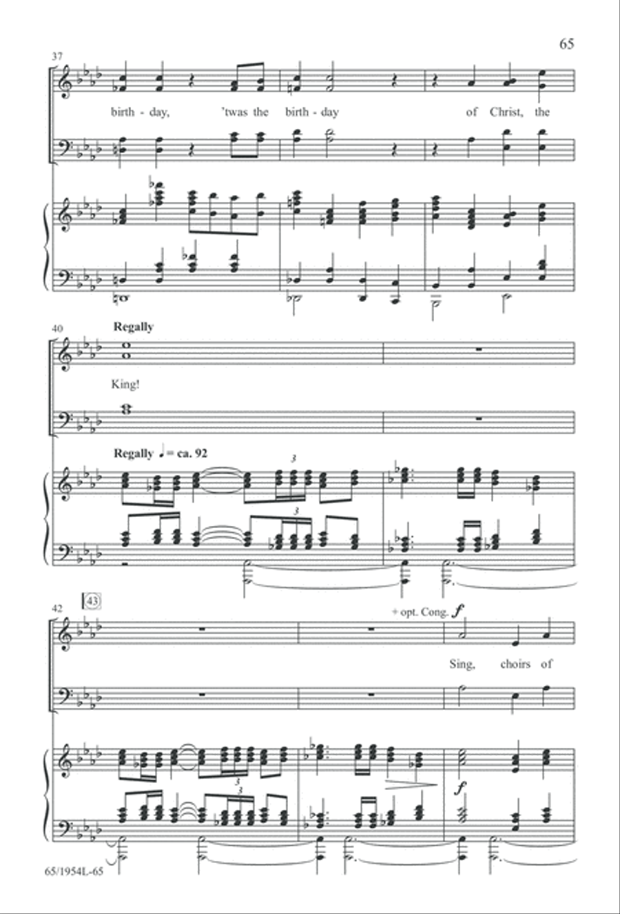 The Promise of a King (Digital Download) 4-Part scores gallery preview page 67