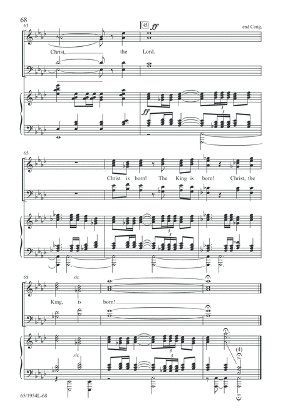 The Promise of a King (Digital Download) 4-Part scores gallery preview page 70