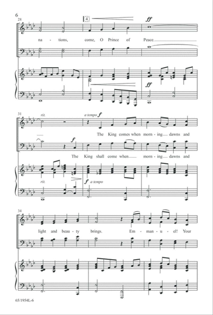 The Promise of a King (Digital Download) 4-Part scores gallery preview page 8