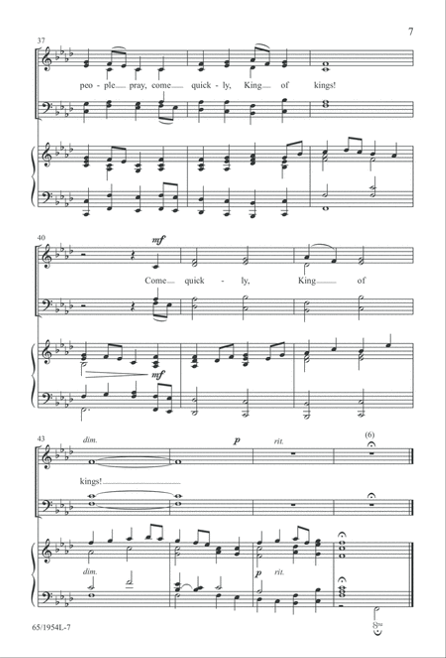 The Promise of a King (Digital Download) 4-Part scores gallery preview page 9