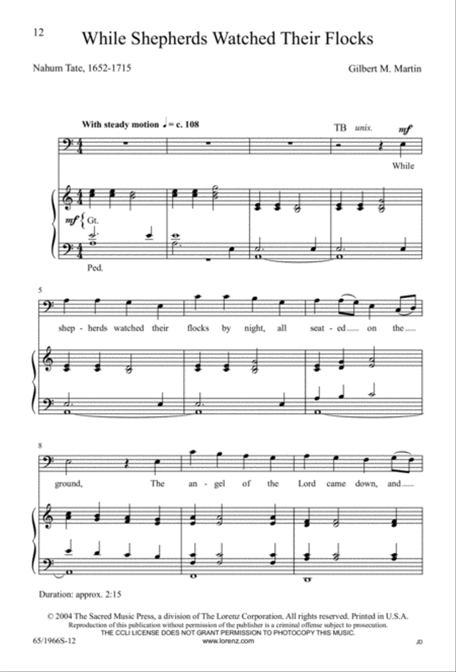 The Holy Child 4-Part scores gallery preview page 12