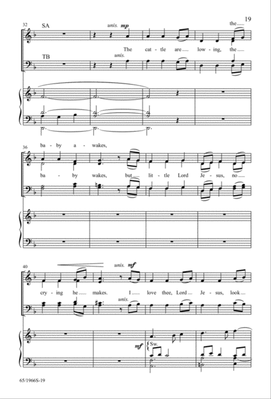 The Holy Child 4-Part scores gallery preview page 19