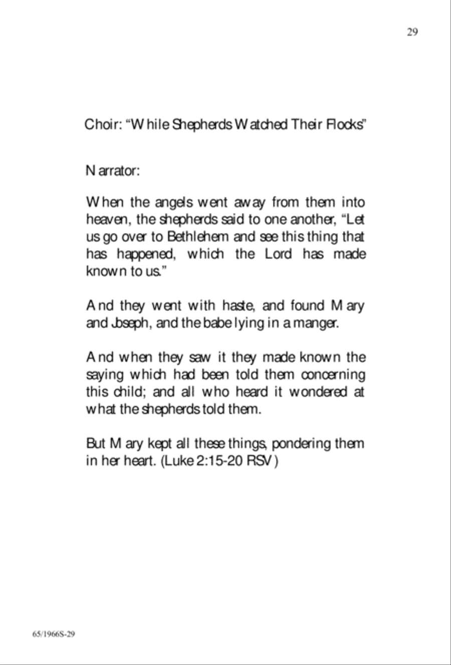 The Holy Child 4-Part scores gallery preview page 29