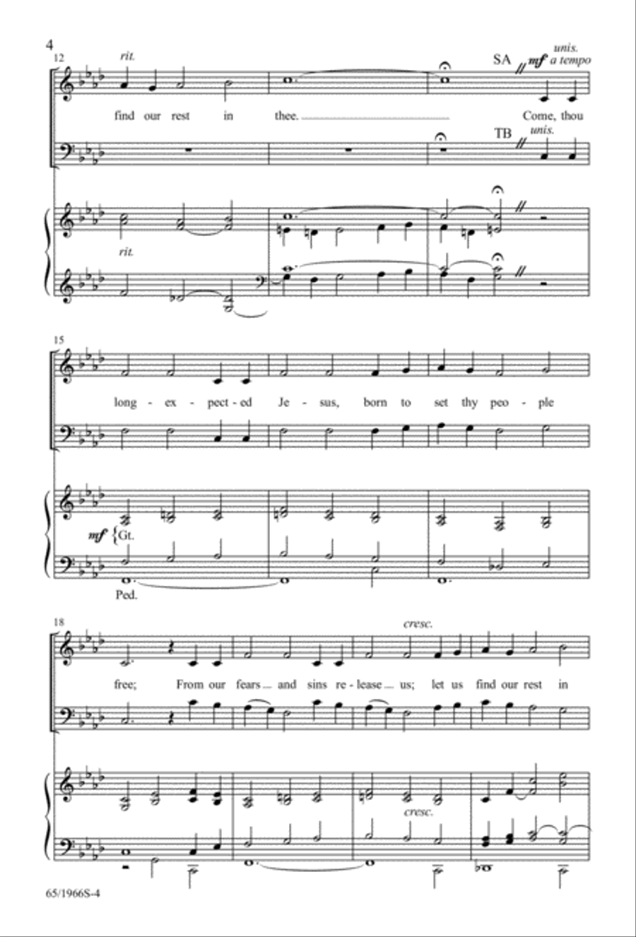 The Holy Child 4-Part scores gallery preview page 4
