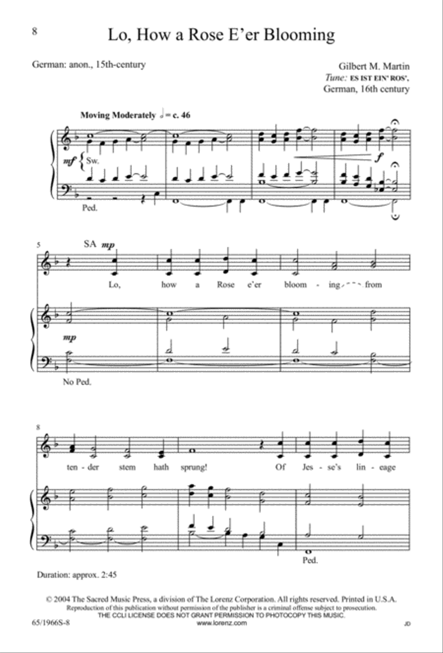 The Holy Child 4-Part scores gallery preview page 8