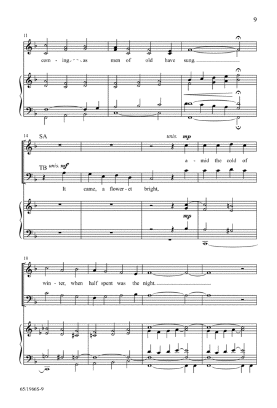The Holy Child 4-Part scores gallery preview page 9