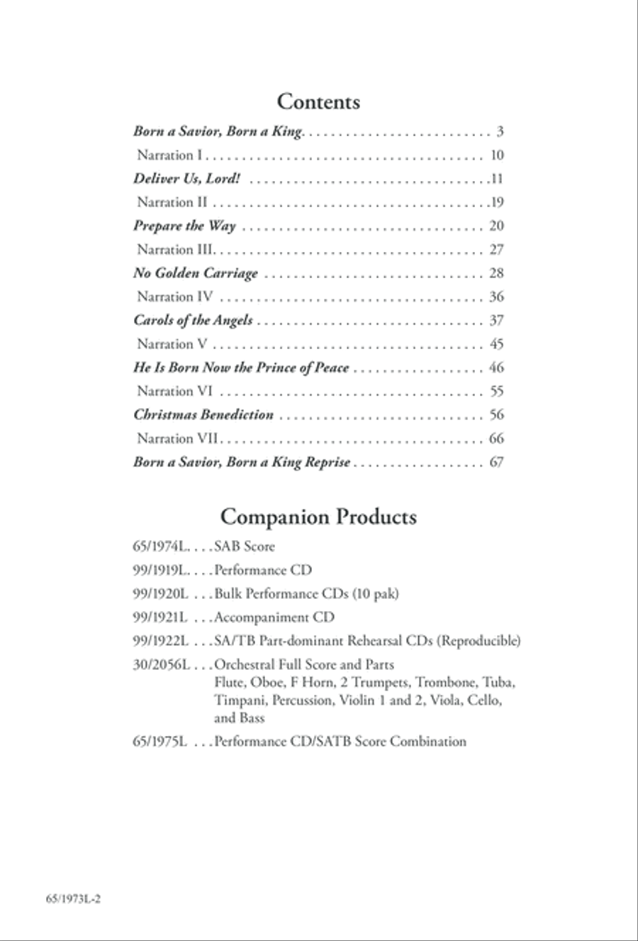 Born a Savior, Born a King (Digital Download) 4-Part scores gallery preview page 2