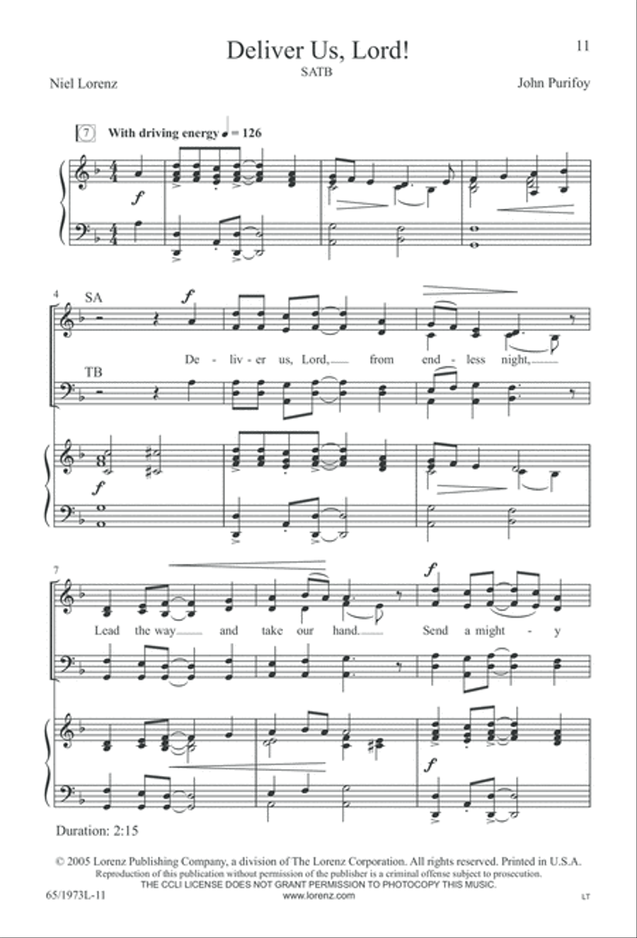 Born a Savior, Born a King (Digital Download) 4-Part scores gallery preview page 11