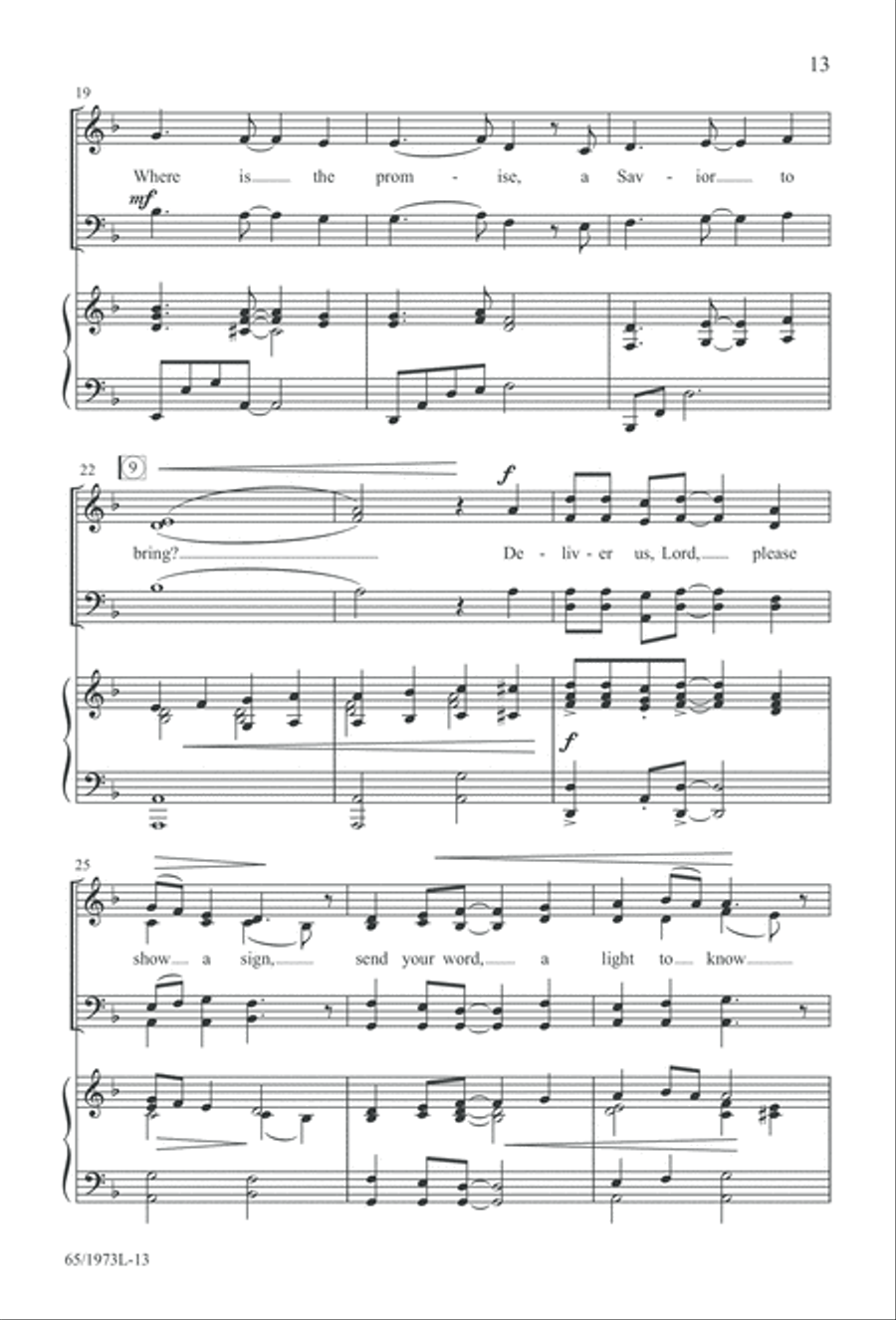 Born a Savior, Born a King (Digital Download) 4-Part scores gallery preview page 13