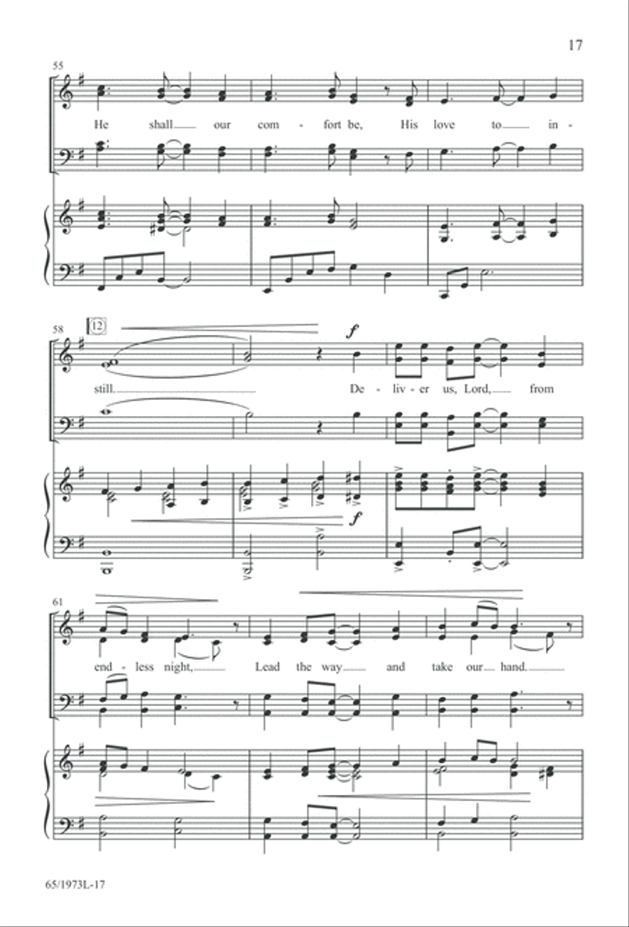 Born a Savior, Born a King (Digital Download) 4-Part scores gallery preview page 17