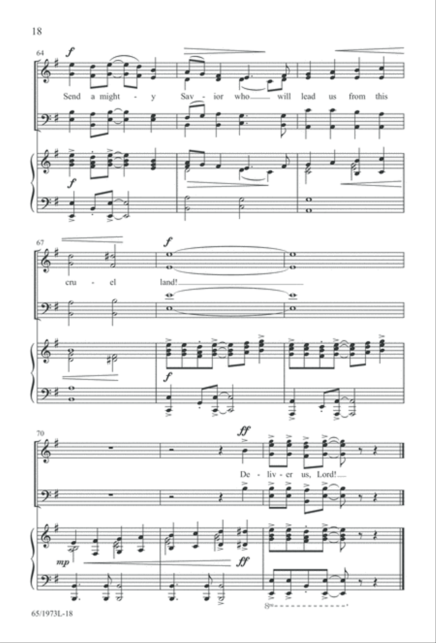 Born a Savior, Born a King (Digital Download) 4-Part scores gallery preview page 18