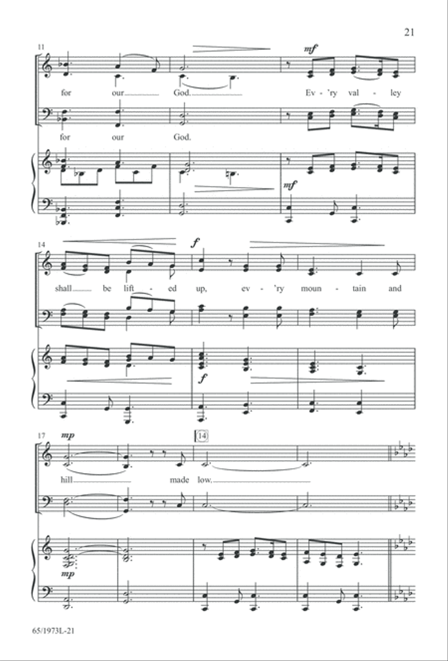Born a Savior, Born a King (Digital Download) 4-Part scores gallery preview page 21