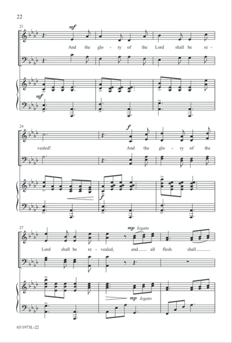 Born a Savior, Born a King (Digital Download) 4-Part scores gallery preview page 22