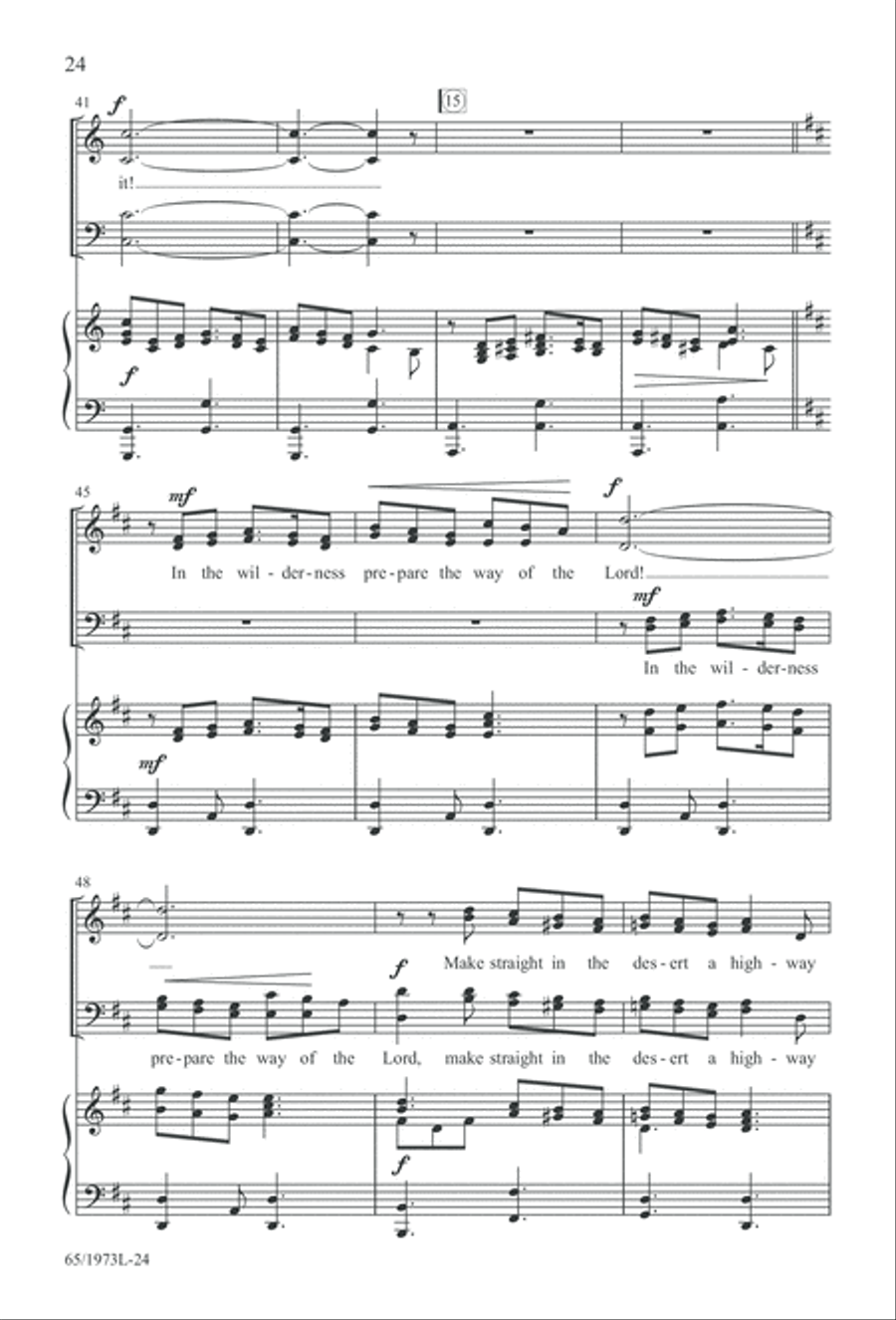 Born a Savior, Born a King (Digital Download) 4-Part scores gallery preview page 24