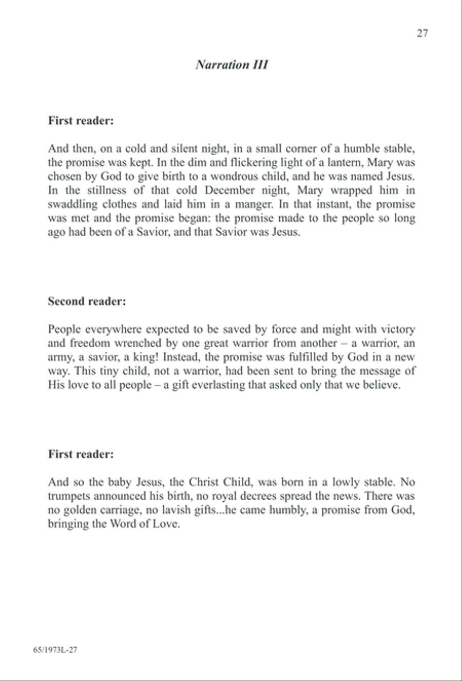 Born a Savior, Born a King (Digital Download) 4-Part scores gallery preview page 27