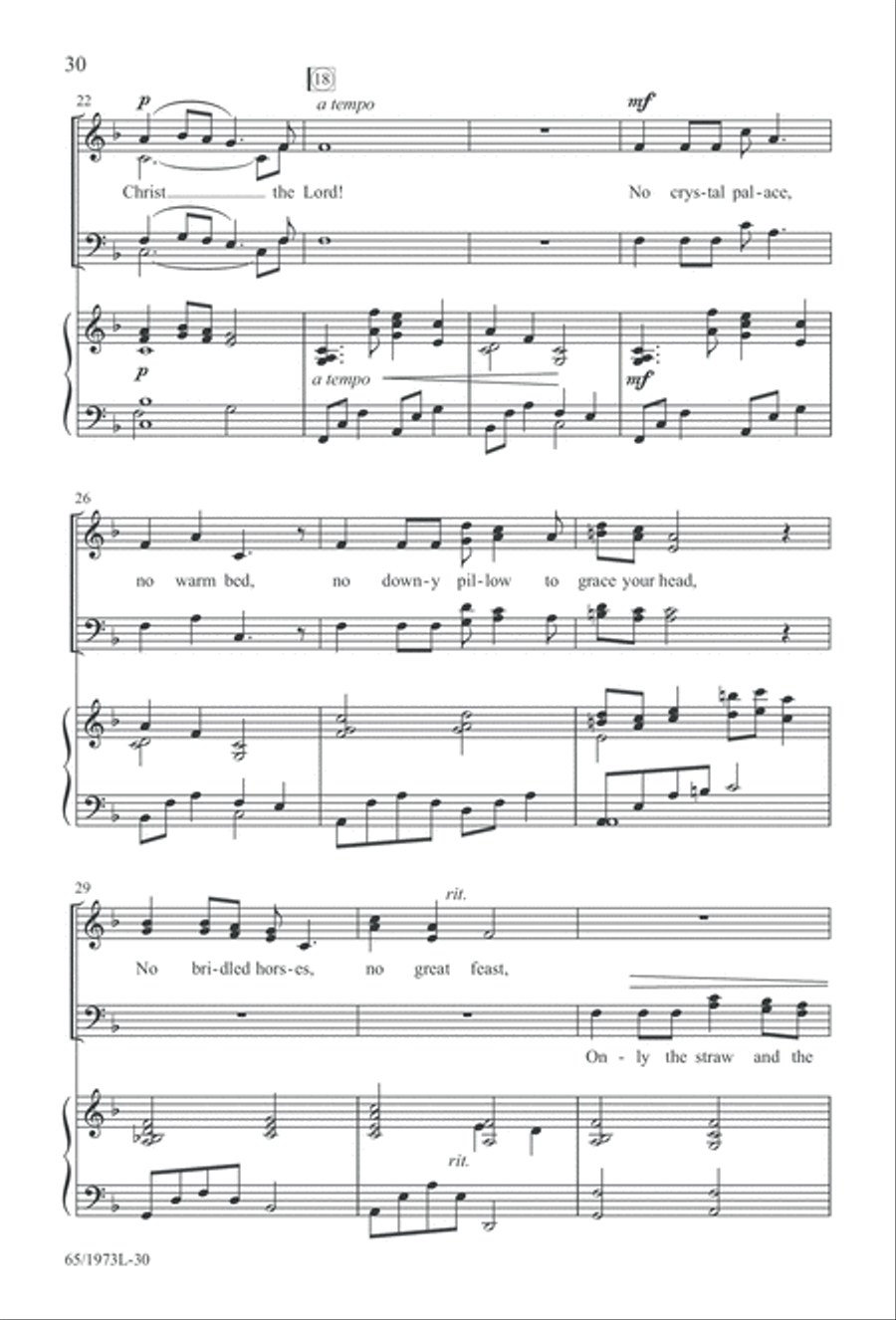 Born a Savior, Born a King (Digital Download) 4-Part scores gallery preview page 30