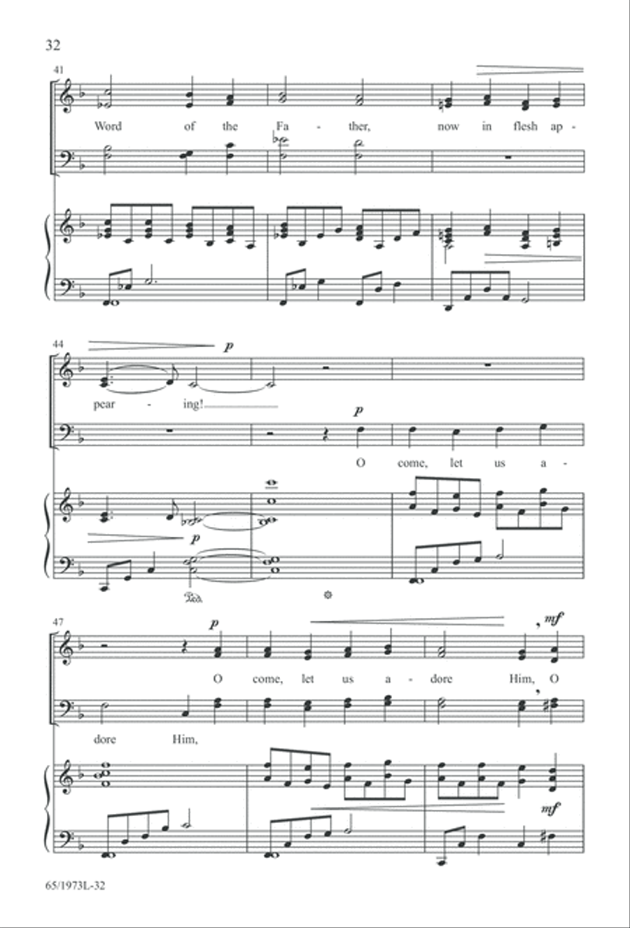 Born a Savior, Born a King (Digital Download) 4-Part scores gallery preview page 32