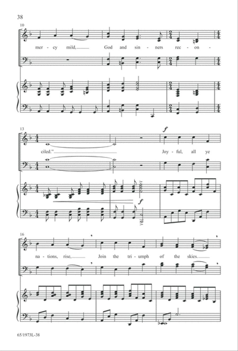 Born a Savior, Born a King (Digital Download) 4-Part scores gallery preview page 38