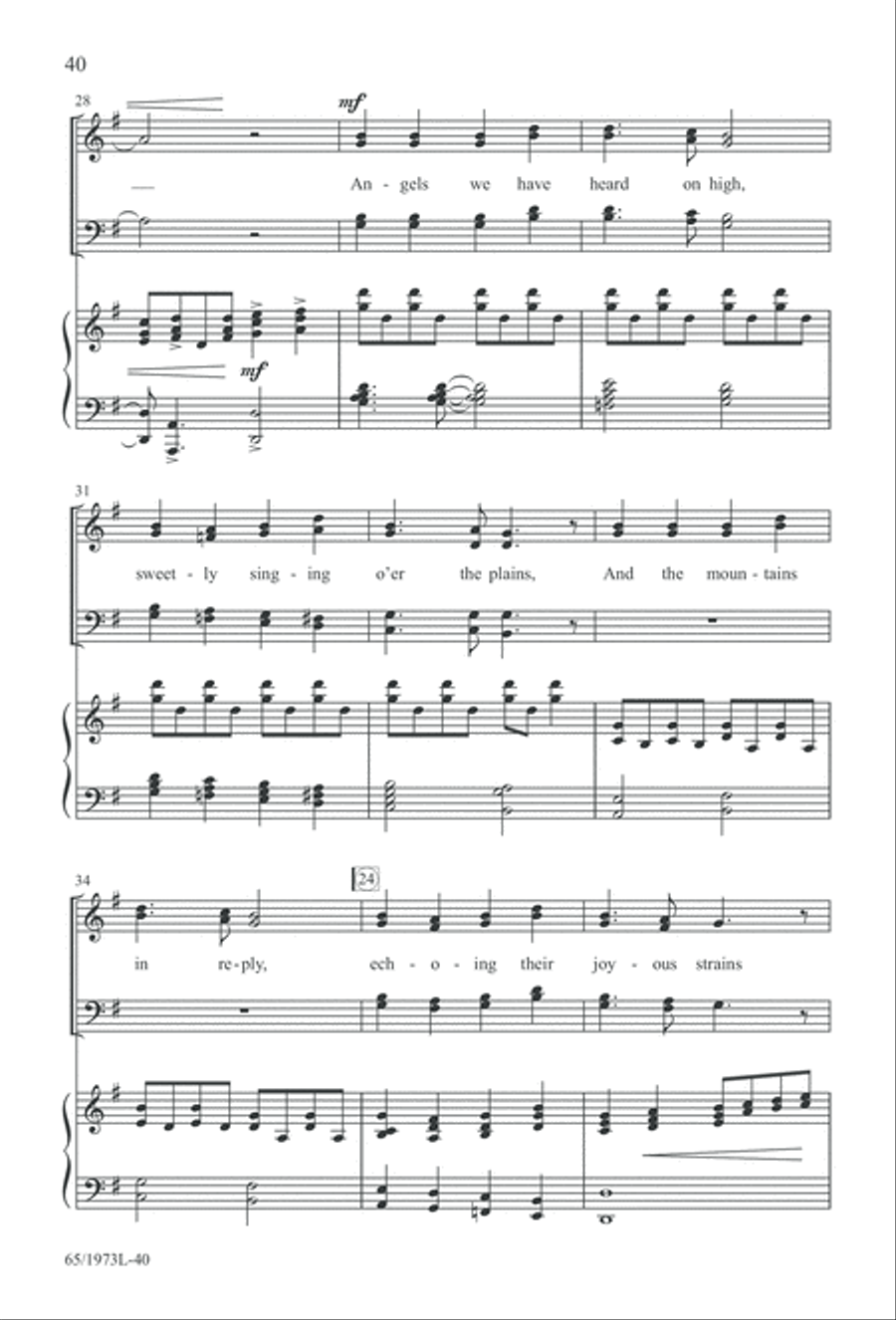 Born a Savior, Born a King (Digital Download) 4-Part scores gallery preview page 40