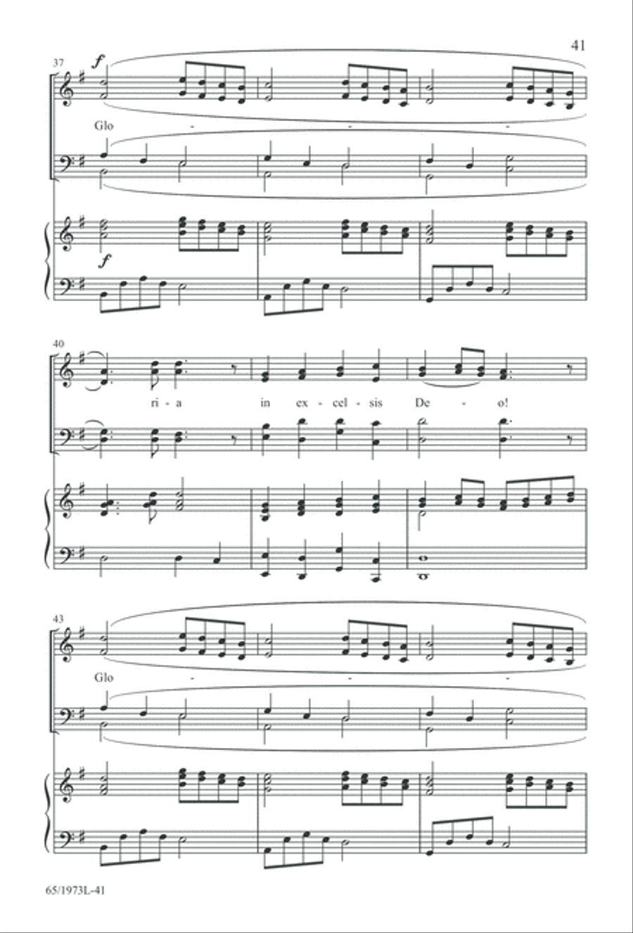 Born a Savior, Born a King (Digital Download) 4-Part scores gallery preview page 41