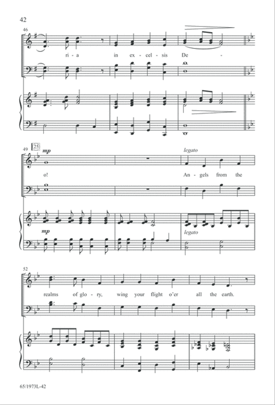 Born a Savior, Born a King (Digital Download) 4-Part scores gallery preview page 42