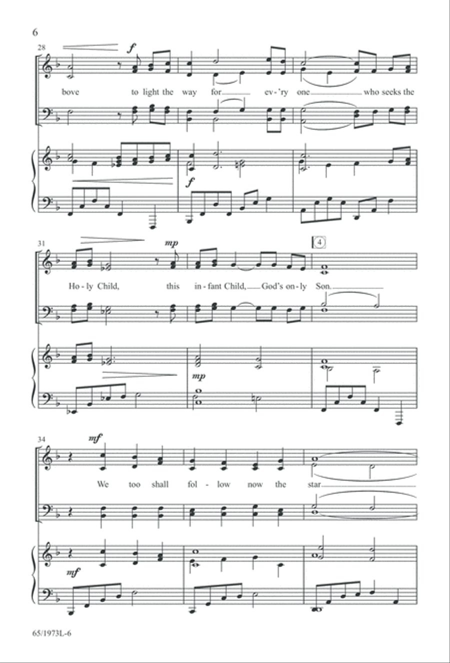 Born a Savior, Born a King (Digital Download) 4-Part scores gallery preview page 6