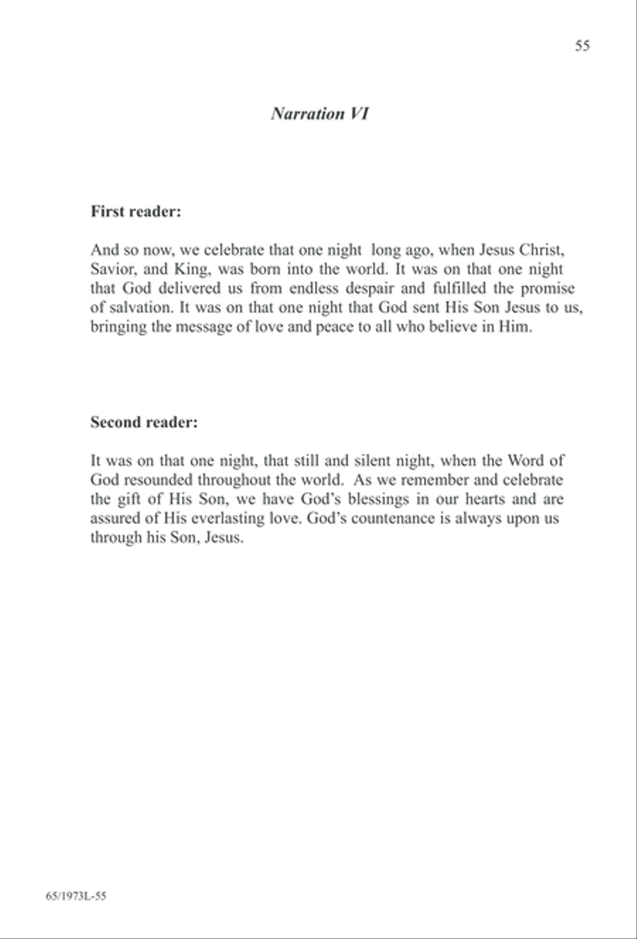 Born a Savior, Born a King (Digital Download) 4-Part scores gallery preview page 55