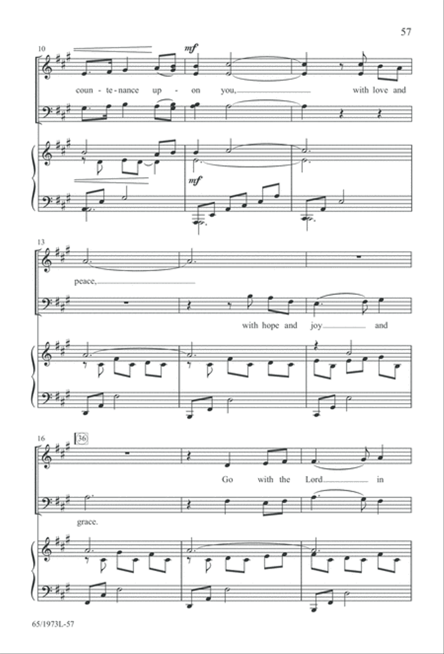 Born a Savior, Born a King (Digital Download) 4-Part scores gallery preview page 57