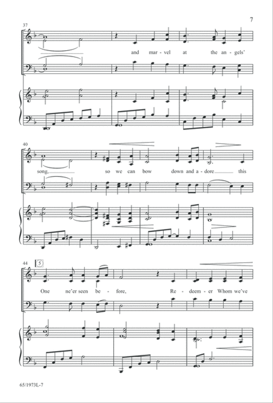 Born a Savior, Born a King (Digital Download) 4-Part scores gallery preview page 7