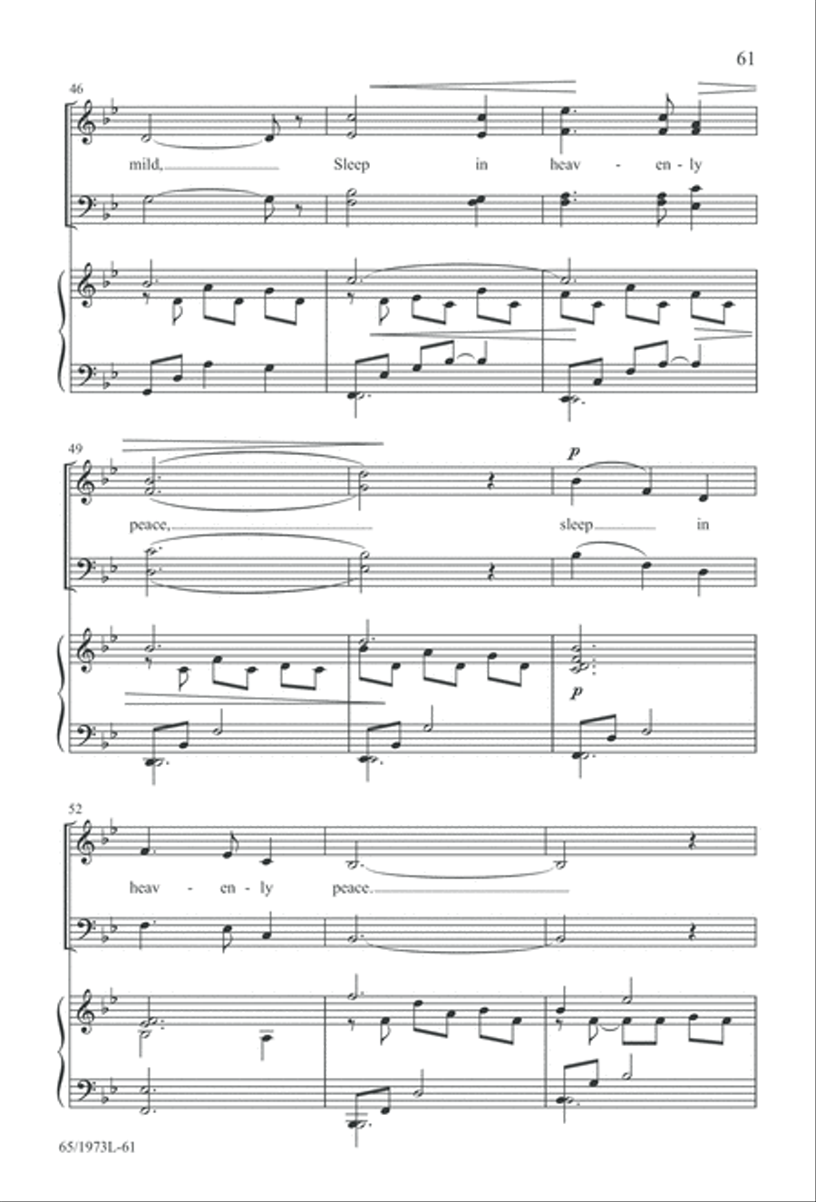 Born a Savior, Born a King (Digital Download) 4-Part scores gallery preview page 61