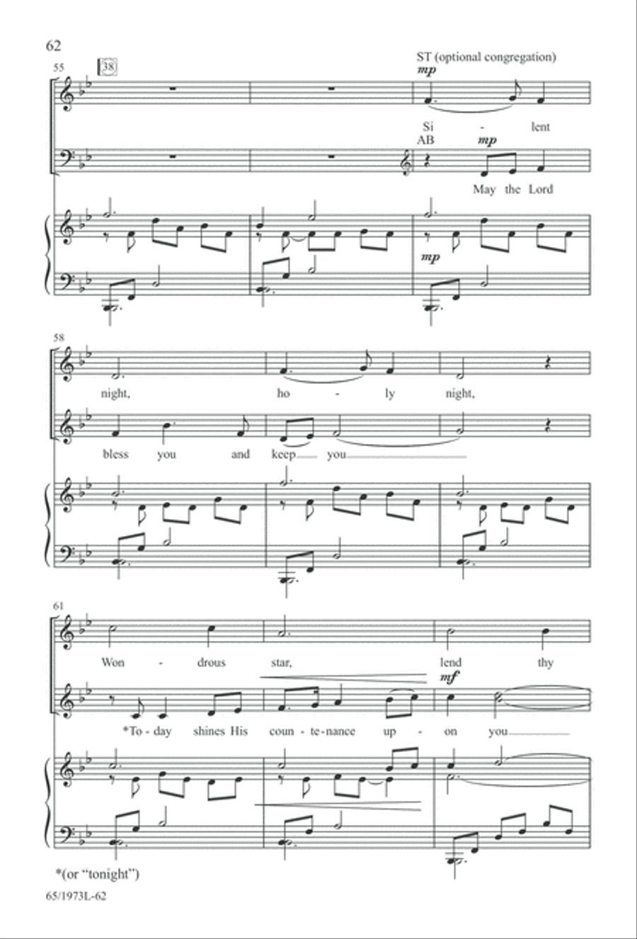 Born a Savior, Born a King (Digital Download) 4-Part scores gallery preview page 62