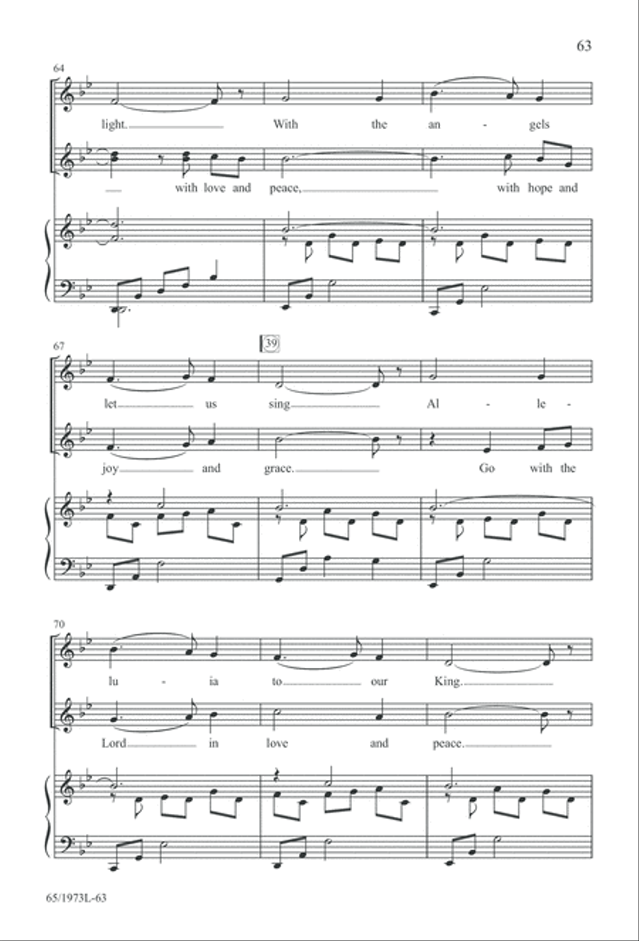 Born a Savior, Born a King (Digital Download) 4-Part scores gallery preview page 63