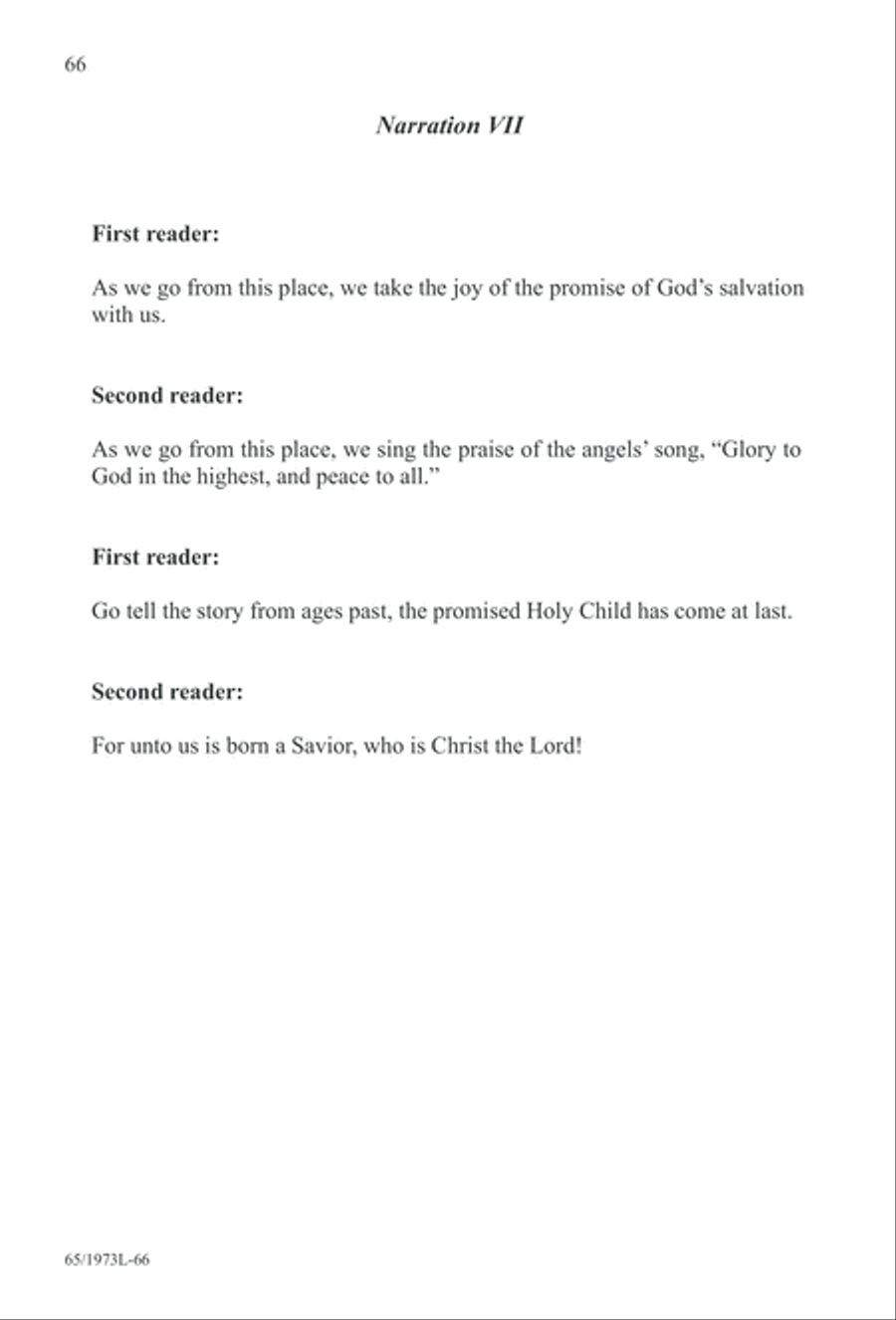 Born a Savior, Born a King (Digital Download) 4-Part scores gallery preview page 66