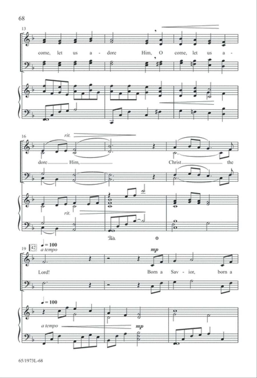 Born a Savior, Born a King (Digital Download) 4-Part scores gallery preview page 68