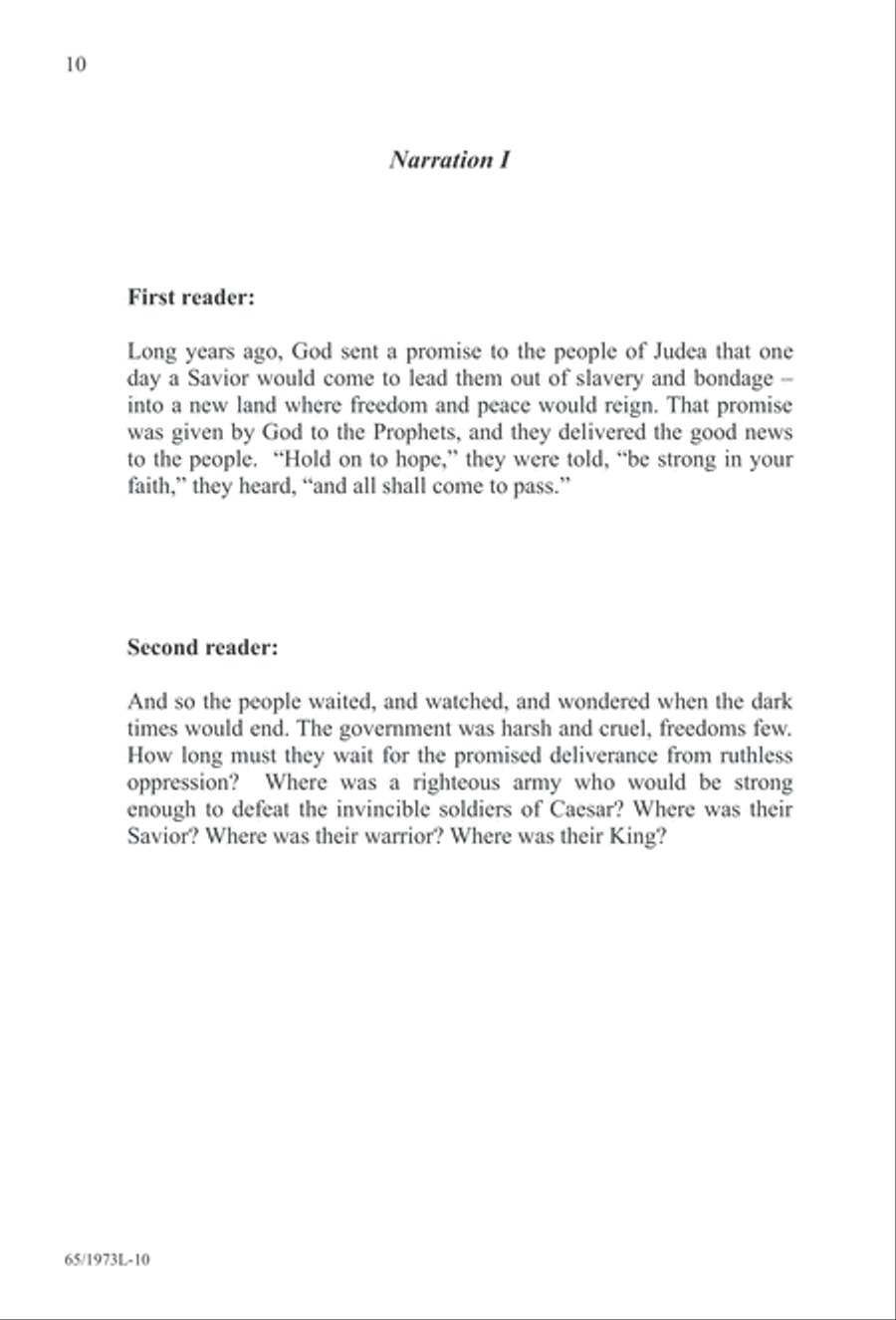 Born a Savior, Born a King (Digital Download) 4-Part scores gallery preview page 10